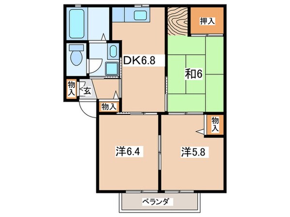 グレイスコートの物件間取画像